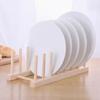 Tendedero de madera, estante de almacenamiento y acabado para cocina, estante para tazas de agua, cuencos y platos, estante de almacenamiento de madera para el hogar