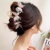 Novo Estilo 2025 Elegante e de Alta Qualidade Presilha de Cabelo para Mulheres com Design Simples e Presilha de Tubarão Ondulada para a Parte de Trás da Cabeça
