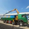 Exportado a África Camión Volquete de Ingeniería Howo de Ocho Ruedas 6x4 de Segunda Mano Grúa de Camión de 16 Toneladas Camión