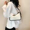 Bolso de Moda en Mezclilla para Mujer 2024 Primavera y Verano Nuevo Bolso de Hombro Cruzado para el Antebrazo Casual de Oficina para Mujer