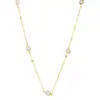 Collar de Plata de Ley S925 con Diamante Burbuja, Moderno y Elegante, Colgante Redondo para Uso Diario, Gama Alta, Refinado, Accesorio Simple
