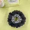 Nuevo anillo para el pelo de encaje 2022 hecho a mano francés hueco de algodón anillo de intestino grueso personalizado moda anillo para el pelo