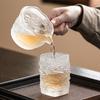 Copos Laterais de Esmalte Colorido Cristal Dragão e Fênix High-end Acessórios para Chá Mar de Chá Recipiente de Chá Copos Anti-escaldantes Resistentes ao Calor Acessórios para Conjunto de Chá Kung Fu