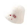 2025 Invierno Lindo Dibujo Animado Versátil Piel Sintética de Conejo Cálido Sombrero Cubo para Mujeres Estilo Coreano Felpa Nicho Protección de Orejas Sombrero de Pescador