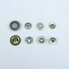 Botones de presión de cuatro partes YKK, botones simples de cobre para ropa y chaquetas, botones de presión ocultos de metal, artículo de venta caliente en stock