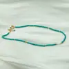 Nuevo Collar Largo Otoño e Invierno con Cuentas de Turquesa Azul Natural, Nueva Cadena para Suéter Multifuncional de Estilo Chino de Lujo Ligero para Mujer