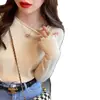 Top de capa base para mujer, nuevo diseño otoño e invierno 2025, suéter único y elegante, top de punto de cuello redondo para usar en capas