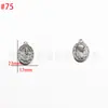Venta al por mayor del fabricante Acero Inoxidable Presión de Aceite Colgante Cabeza Humana DIY Estilo Europeo y Americano Colgante Personalizado Accesorios de Joyería DIY