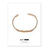 Banho de Latão com Ouro Real 18K, Corrente de Osso de Cobra com Design em Forma de Noz, Joia de Pulseira para Mulheres, Fio de Cinco Cores para o Festival do Barco-Dragão