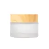 Tarro de Crema Blanco con Tapa de Madera, Botella Dispensadora de Crema Facial, Botella de Crema para Ojos de 5g 10g 15g, Botella Dispensadora de Muestras de Belleza, Envío Gratis