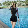 Maiô Feminino 2025 Novo Vestido Modelador que Cobre a Barriga Piscina Esportivo Conservador Fonte Termal plus size Maiô