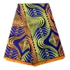 Tela africana étnica con estampado batik al por mayor en stock, tela de cera Ankara con estampado geométrico de doble cara, disponible en 6 yardas