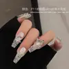 Decorações de Borboleta para Nail Art com Strass Lateral, Item Quente de Celebridade da Internet, Laço com Zircônia 3D Super Brilhante Prata para Decoração de Unhas