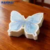 Tema Borboleta Azul Guardanapo Impresso Colorido Café Confeitaria Restaurante Ocidental Decoração Guardanapo Comercial Descartável