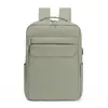 Mochila de negocios multifuncional, gran capacidad, color liso, diseño simple, bolsa para laptop, multifuncional, práctica, resistente al desgaste, bolsa de viaje