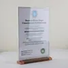 Tablero Acrílico Escritorio Transparente Soporte de Exhibición Portacertificados Soporte de Exhibición Papel A4 Mostrador Promoción Soporte A5
