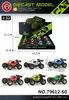 Transfronterizo 1:32 Jeep Wrangler Siete Puertas Sonido y Luz de Empuje Hacia Atrás Aleación Vehículo Todoterreno Modelo Adorno Juguete para Niño