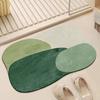 Alfombrilla para Pies de Ducha de Baño Secado Rápido Sin Lavar Antideslizante Felpudo para Puerta de Entrada Barro Diatomeas Alfombrilla de Piso Absorbente para Baño Puerta de Inodoro