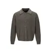 Yidao Vintage Otoño 2026 Nuevo Suéter de Mezcla de Lana Cuello Solapa para Hombre Casual Versátil Elegante Cárdigan de Punto