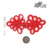 Botão Susi cachimbo material único pequeno nove furos vermelho chinês festivo capa de cama artigos festivos roupas infantis placa decorativa fivela fabricante