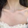 Collar de Plata Esterlina S925 Diseño Nicho Nota Musical Amor para Mujer Exquisito Sencillo Lujo Ligero Cadena Clavícula Elegante Versátil Cadena para Cuello