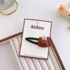 Clip de Pelo de Conejo Panda de Cuero PU de Dibujos Animados Pinza para el Pelo de Bebé Lindos Accesorios para el Cabello para Niños No Lastima el Cabello Pinza para Mechones Laterales