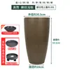 Maceta Grande de Cerámica de Imitación Plástico Tamaño Extra Grande Galón Planta en Maceta Profunda Bambú Tortuga Maceta de Resina Hogar Exterior Patio