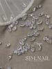 Xiaohongshu Arte de Uñas Cristal Transparente Multifacético Nude Joyería de Zircón Marquesa Mariposa Uñas Usables Decoración de Diamante con Forma Especial