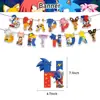 Princesa Stirl Sirena Spiderman Sonic Gato Kitty Temática Dibujos Animados La Bandera Fiesta de Cumpleaños Infantil