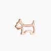 Europeu e Americano Simples Oco Filhote S925 Prata Ear Stud Feminino Nicho Temperamento High-end Light Luxury Estilo Francês ing Style