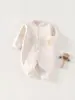 Mono acolchado cálido de otoño e invierno para bebé, conjunto de gateo para recién nacido de primavera y otoño, mameluco de mariposa con mangas largas