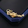 Venta Caliente Transfronteriza Broche de Metal DIY Insignia de Empleado en Inglés Etiqueta de Nombre Insignia que Conserva el Color Accesorios Joyería para Hombres y Mujeres Venta al por Mayor