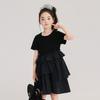 Pudding Haru Ropa Infantil Vestido de Verano Falda Estilo Occidental para Niña Verano 2025 Nuevo Vestido a Cuadros Retro Estilo Coreano para Niños