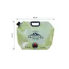 Bolsa Portátil para Armazenamento de Água Dobrável Esportes ao Ar Livre Acampamento Grande Capacidade Alpinismo Torneira de Água Balde de Água de Plástico com Alça e Bico