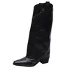 Botas de moda vintage, Botas de tubo largo Maillard para mujer, Nuevas botas vaqueras occidentales de tacón alto 2026, Botas de montar de tacón grueso