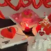 Topper de Acrílico para Pastel 'Amor' Día de San Valentín Decoración de Pastel Confesión de Pareja Día de San Valentín Decoración de Pastel Día de San Valentín