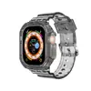 Para Apple Watch7 relógio iwatch8 Glacier cor TPU Apple nova pulseira de silicone transparente de uma peça