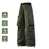 Pantalones rectos nuevos 2025 con hebilla, pantalones largos casuales multifuncionales tipo jogger de verano delgados de secado rápido para hombre para senderismo al aire libre