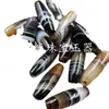 Cuentas de ágata de seda de 10*30 mm cuentas de jade cuentas de ágata marrón joyería lezi lulutong