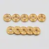 Accesorios de Plata de Ley 925 Chapados en Oro Monedas de los Cinco Emperadores Año Animal DIY Pulsera de Cuerda Roja con Monedas de Cobre Accesorios para Tobillo Accesorios de las Cinco Bendiciones