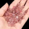 1918-6mm no porosa redonda cuenta ágata amarilla ágata roja cuenta suelta jade Dongling piedra ojo de tigre DIY arete incrustación accesorios