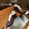 Zapatillas de entrenamiento alemanas retro estilo ballet para mujer, que aumentan la altura, de cuero genuino, con cordones, zapatillas casuales, calzado deportivo casual versátil y ligero