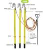 Varilla de puesta a tierra de alta tensión para exteriores, Varilla de puesta a tierra para exteriores, Varilla de puesta a tierra de 10 kV, Protección e inspección de cable de puesta a tierra de 25 cuadrados