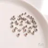 Broche de presión de Plata de Ley S925 para Pulseras y Collares Hechos a Mano DIY, Broche Final Universal para Posicionamiento en Cable de Acero y Sedal