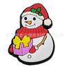 Pingentes de Sapato Boneco de Neve de Natal Acessórios para Sapato Clog Presente Decoração de Borracha Macia PVC Acessórios DIY Fivela Transfronteiriça