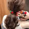 Corea del Sur Dongdaemun mismo estilo banda para el cabello pequeña fresca cuerda de pelo de cristal cuerda de pelo de diamantes de imitación accesorios para el cabello banda de goma de color brillante cuerda de pelo