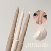 FAICCIA Pluma de Gusano de Seda Perlado para Mujer Iluminador Natural Sentido de Madre Rosa Cristalino Brillante Cristalino Pluma Pegamento para Delineador