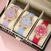 Reloj de pulsera digital con hebilla en forma de corazón, estilo coreano casual artístico, transfronterizo 2026 para mujer, reloj de cuarzo decorativo de aleación, combinación multicolor
