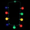 Collar Luminoso Collar de Navidad Accesorios para Fiesta de Navidad Bombilla de Luz Adornos Luminosos 9 Luces Cadena de Luces LED Luminosa