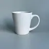 Taza de cerámica con embudo de 12 oz v Taza de 350 ml Sublimación Logo personalizado Taza de café cono blanco
